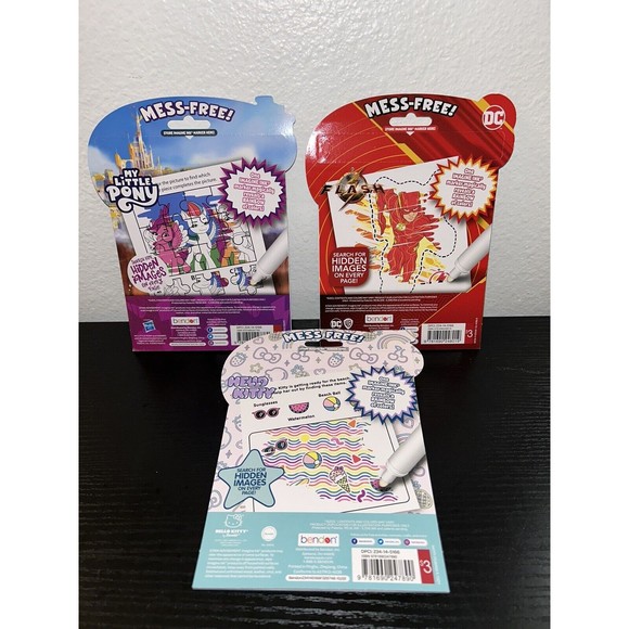 Set of 3 Mess Free Markers Magic Ink Pictures Image Rainbow Color Disney Marvel - Picture 2 of 5